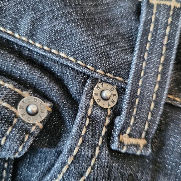 DKNY SOHO Jeans, Women’s 12, Embroidered Pockets and Button Detail, Cotton Jeans - Picture 6 of 14